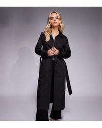 Forever New - Belted Midi Trench Coat With Pockets - Lyst