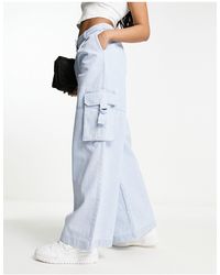 Whistles - Evie Wide Leg Cargo Jeans - Lyst