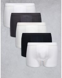 ASOS - 5 Pack Jersey Trunk - Lyst