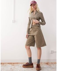 Weekday - – astro – locker geschnittene jorts aus cord - Lyst