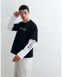 Weekday - Oversized Boxy T-shirt With Karma Graphic Print - Lyst