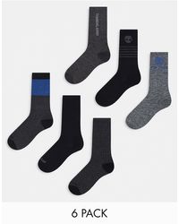 Timberland - Confezione da 6 paia di calzini multicolore - Lyst