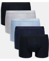 ASOS - 5 Pack Jersey Trunk - Lyst
