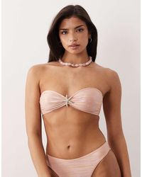 South Beach - Starfish Bandeau Bikini Top - Lyst
