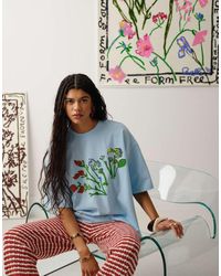 TOPSHOP - Camiseta Con Estampado Gráfico En La Espalda Bradley.B De - Lyst