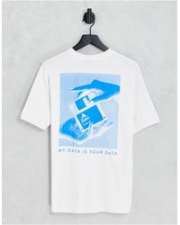 Coney Island Picnic - Camiseta blanca con estampado en el pecho y la espalda online - Lyst