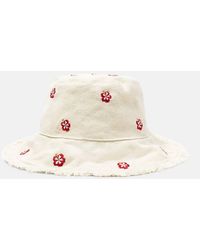 Pull&Bear - Bucket Hat Met Hibiscusbloemen - Lyst