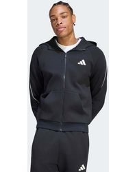 adidas Originals - Stadium Small Logo Full-zip Hoodie - Lyst