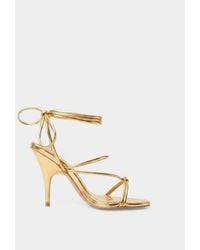 Public Desire - Marcel Strappy Ankle Tie High Heels - Lyst