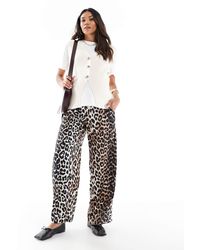 Vero Moda - Wide Leg Pull On Trousers - Lyst