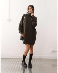 Weekday - Turtle Neck Knitted Mini Jumper Dress - Lyst