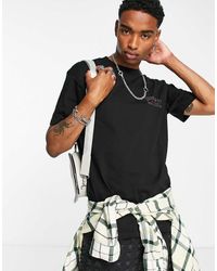 Carhartt - Camiseta Negra Holgada Con Logo De Texto American Script De - Lyst