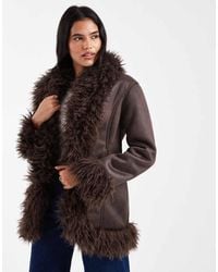 Cotton On - 70's Faux Fur Penny Lane Coat - Lyst