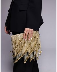 ASOS - Droplet Zip Top Clutch Bag - Lyst