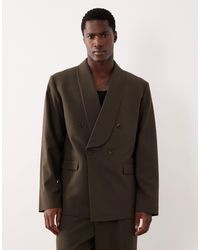 ASOS - – kastige cropped-anzugjacke - Lyst