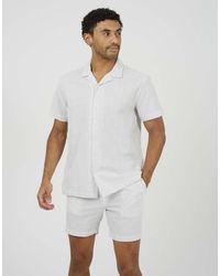 Brave Soul - Striped Revere Collar Shirt - Lyst