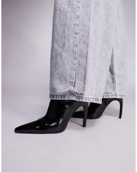 ASOS - Ebony Extreme Point High Heeled Ankle Boots - Lyst