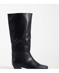 SEQWL Wide Fit - Refined Western Knee Boots - Lyst