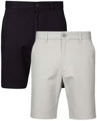 French Connection - 2 Pack Cotton Chino Shorts - Lyst
