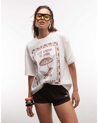 The Frolic - Exclusive Sun Lounger Graphic Front Oversized T-shirt - Lyst