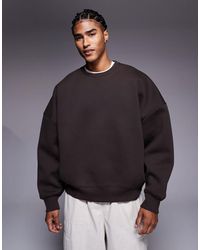 ASOS - Sweat ultra-oversize en tissu imitation néoprène épais - Lyst