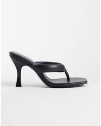 ASOS - Huddle Padded Toe Thong Heeled Sandals - Lyst