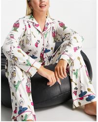 Chelsea Peers – pyjama-set aus jersey - Grau