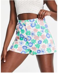 Monki Jean and denim shorts for Women 