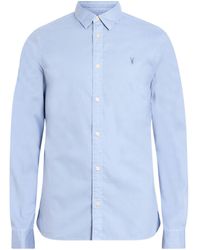 AllSaints - – hawthorne – langärmliges hemd - Lyst