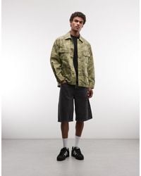 Huf - Delta Bdu Workwear Style Camo Print Jacket - Lyst