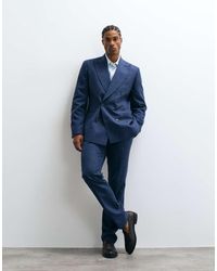 ASOS - Slim Suit Trouser With Linen - Lyst