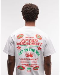 Huf - After Midnight Logo T-shirt With Graphic Back Print - Lyst