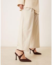 ASOS - Wide fit – porscha – high heels aus wildlederimitat - Lyst