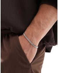 ASOS - Bracciale A Catenina Piatta - Lyst
