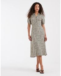 & Other Stories - Button Up Floral Printed Midi Dress - Lyst