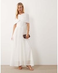 Vero Moda - Cape Detail Jersey Maxi Dress - Lyst