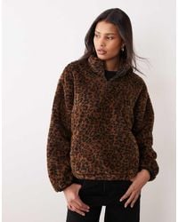 Levi's - Sudadera De Sherpa Con Cremallera De Un Cuarto Gemma - Lyst