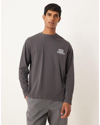 ASOS - Heavyweight Long Sleeve Relaxed T-shirt With Print - Lyst