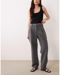 ASOS - Tailored Slim Straight Ankle Grazer Trousers - Lyst