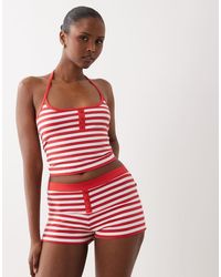 The Frolic - Exclusive Button Detail Micro Shorts - Lyst