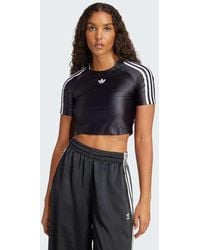 adidas Originals - Camiseta Negra Con Diseño Encogido Adicolor Teamgeist De - Lyst