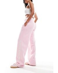 PacSun - Sport Slogan Wide Leg Tracksuit Pants - Lyst