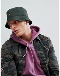 lyle and scott bucket hat pink