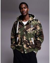 Aape By A Bathing Ape - Aape By A Bathing Ape Button Up Hoodie - Lyst