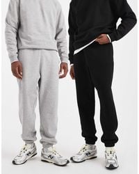 ASOS - – essentials – 2er-pack oversize-jogginghosen - Lyst