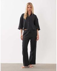 Jdy - Wide Leg Cheesecloth Trousers Co-ord - Lyst