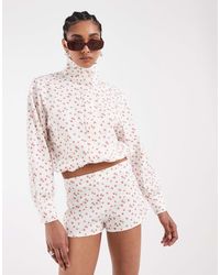 ASOS - High Neck Funnel Neck Bubble Jacket - Lyst