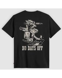 Levi's - Ruimvallend T-Shirt Met No Days Off-Print Op De Achterkant - Lyst