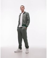 Lacoste - Straight Leg Monogram Track Pants - Lyst