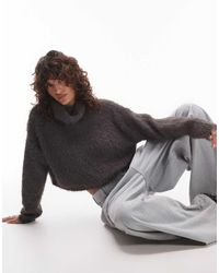 TOPSHOP - Maglione Con Collo Alto - Lyst